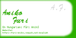 aniko furi business card