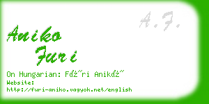 aniko furi business card
